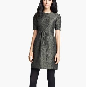 Burberry jacquard olive dress sage 10
